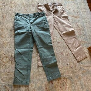 GAP Olive and Khaki Chino Pants